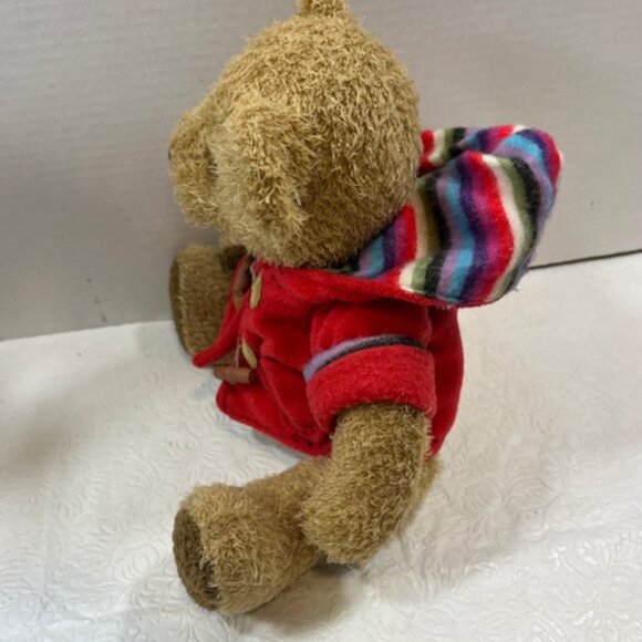 Cute Russ Sitting Baby Fraserbear 2005 Brown w/Red Jacket - Picture 2 of 13